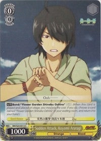 Image for Sudden Attack, Koyomi Araragi (NISEMONOGATARI) (NM/S24-E012) - Weiss Schwarz
