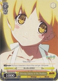 Image for Shinobu Oshino in the Shadows (NISEMONOGATARI) (NM/S24-E013) - Weiss Schwarz