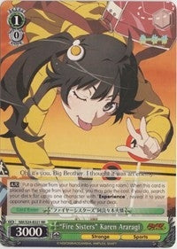 Image for "Fire Sisters" Karen Araragi (NISEMONOGATARI) (NM/S24-E021 RR) - Weiss Schwarz