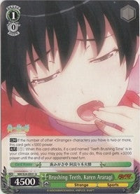 Image for Brushing Teeth, Karen Araragi (NISEMONOGATARI) (NM/S24-E031) - Weiss Schwarz