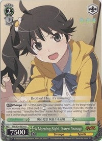 Image for A Morning Sight, Karen Araragi (NISEMONOGATARI) (NM/S24-E034) - Weiss Schwarz