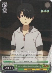 Image for Pride of an Elder Brother, Koyomi Araragi (NISEMONOGATARI) (NM/S24-E036) - Weiss Schwarz