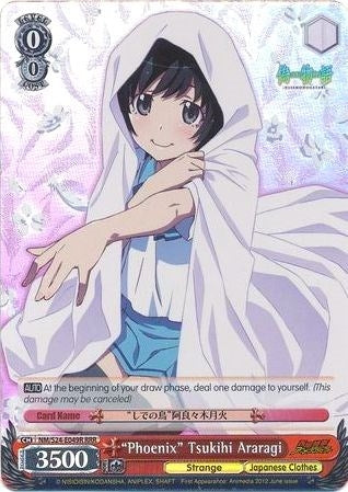 Image for "Phoenix" Tsukihi Araragi (RRR) (NISEMONOGATARI) (NM/S24-E049R) - Weiss Schwarz