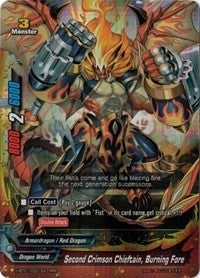 Image for Second Crimson Chieftain, Burning Fore (Neo Enforcer ver.E) (H-BT01/0001EN) - Future Card BuddyFight