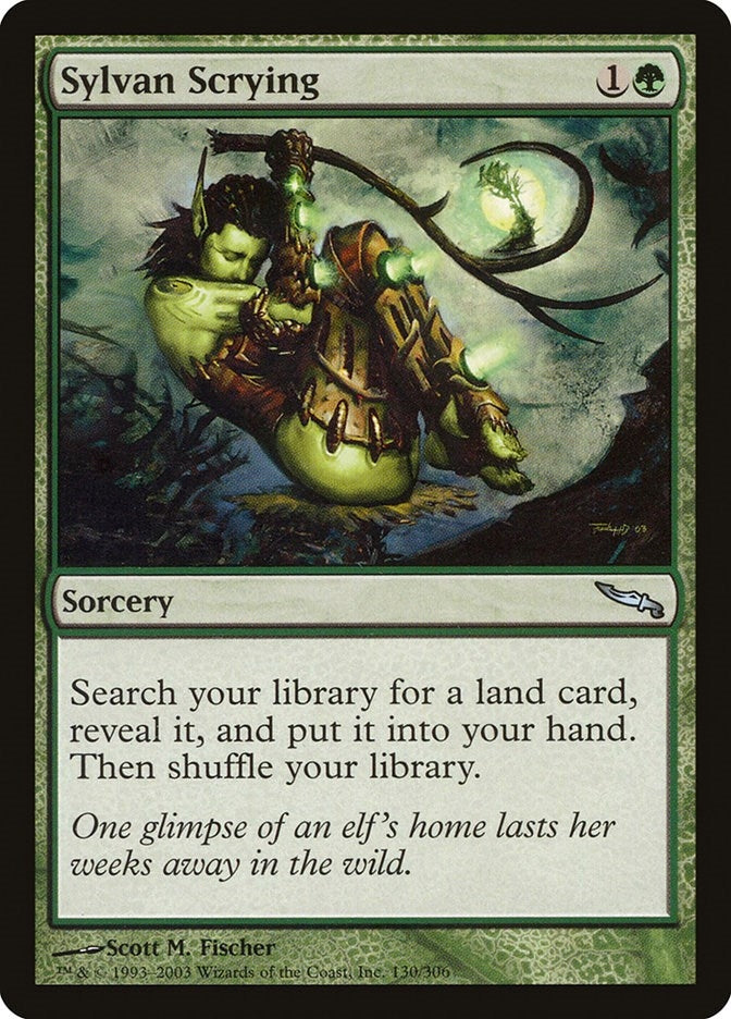 Image for Sylvan Scrying (Mirrodin) (130) - Magic: The Gathering