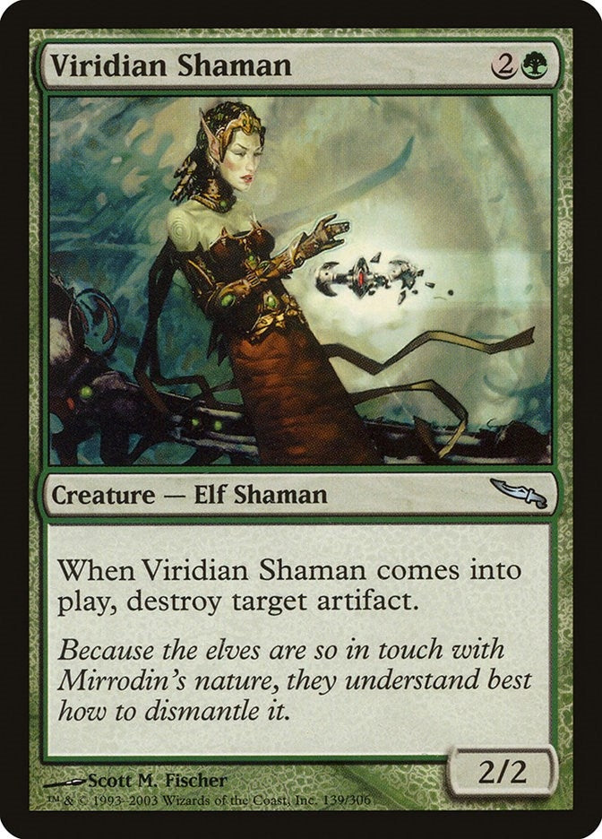 Image for Viridian Shaman (Mirrodin) (139) - Magic: The Gathering