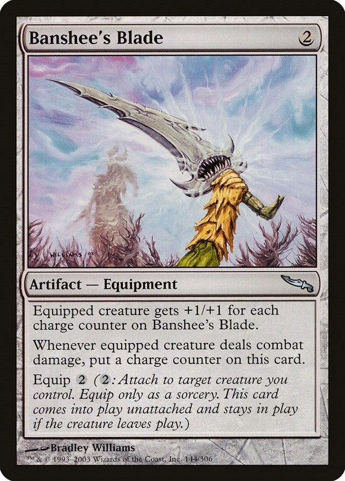 Image for Banshee's Blade (Mirrodin) (144) - Magic: The Gathering