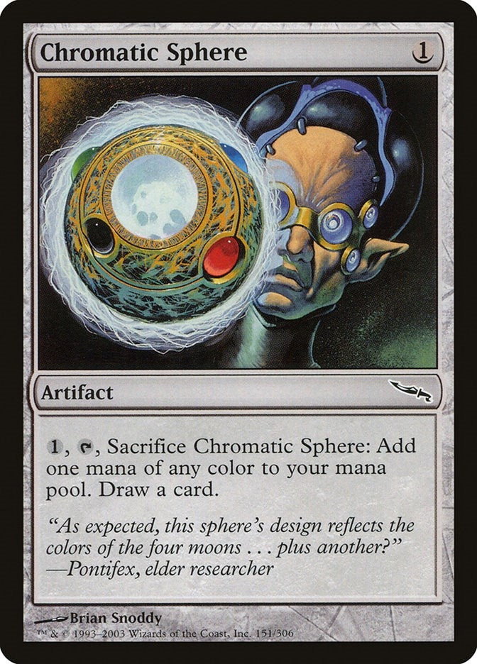 Image for Chromatic Sphere (Mirrodin) (151) - Magic: The Gathering