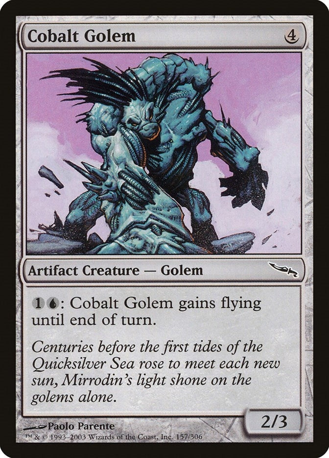 Image for Cobalt Golem (Mirrodin) (157) - Magic: The Gathering