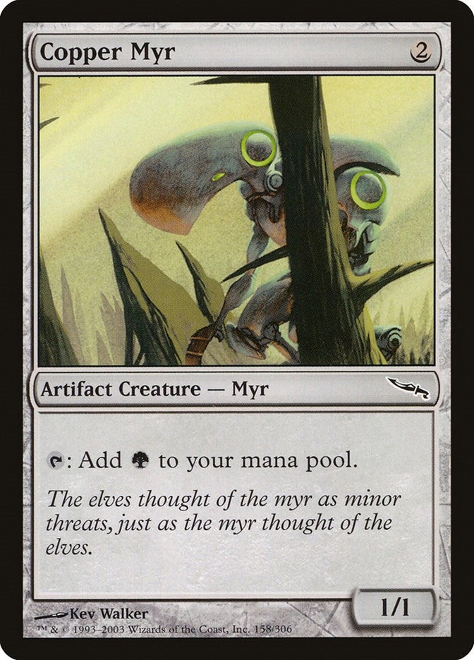 Image for Copper Myr (Mirrodin) (158) - Magic: The Gathering