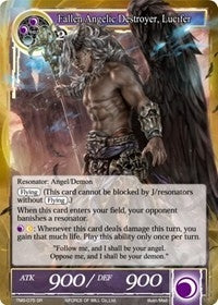 Image for Fallen Angelic Destroyer, Lucifer (The Moonlit Savior) (TMS-075) - Force of Will