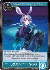 Image for Wererabbit of the Aqua Moon (The Moonlit Savior) (TMS-051) - Force of Will