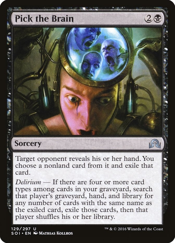Image for Pick the Brain (Shadows over Innistrad) (129) - Magic: The Gathering