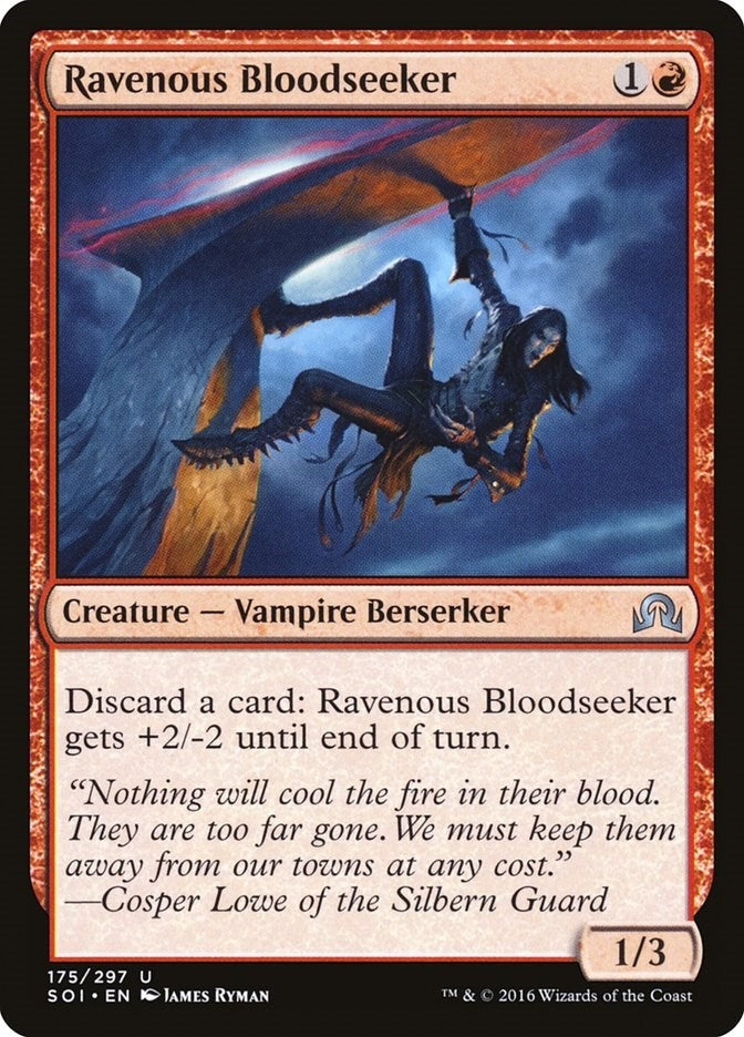 Image for Ravenous Bloodseeker (Shadows over Innistrad) (175) - Magic: The Gathering