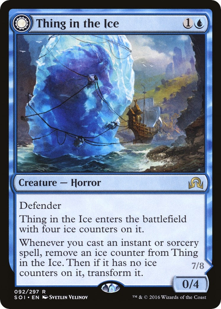 Image for Thing in the Ice (Shadows over Innistrad) (92) - Magic: The Gathering