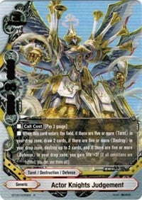 Image for Actor Knights Judgement (Break to the Future) (BT05/0055EN) - Future Card BuddyFight