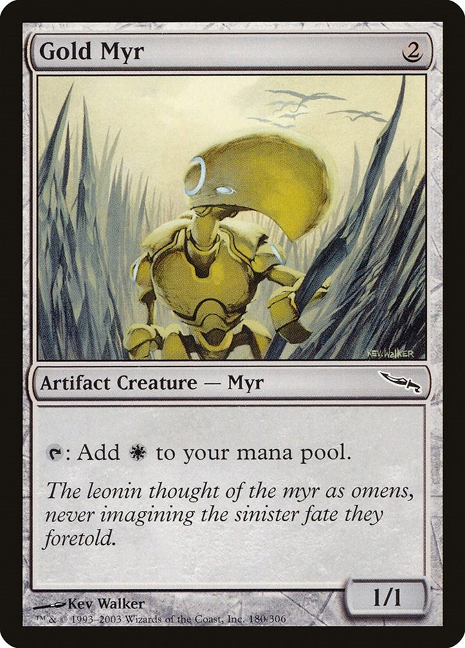 Image for Gold Myr (Mirrodin) (180) - Magic: The Gathering