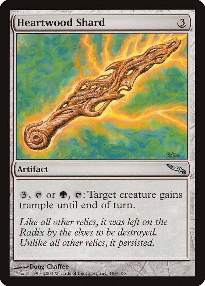 Image for Heartwood Shard (Mirrodin) (184) - Magic: The Gathering