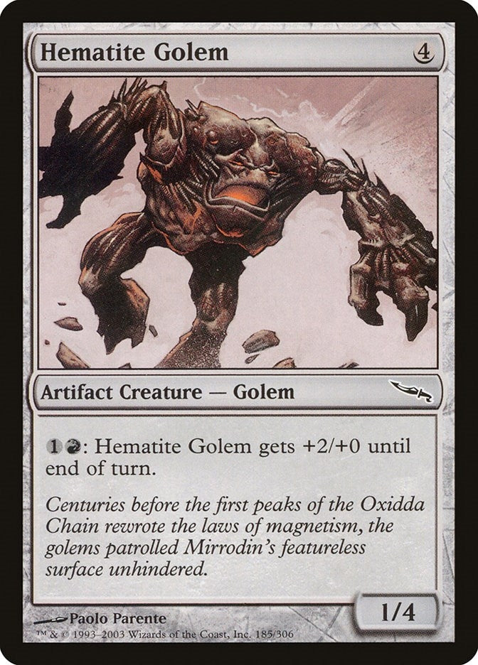 Image for Hematite Golem (Mirrodin) (185) - Magic: The Gathering