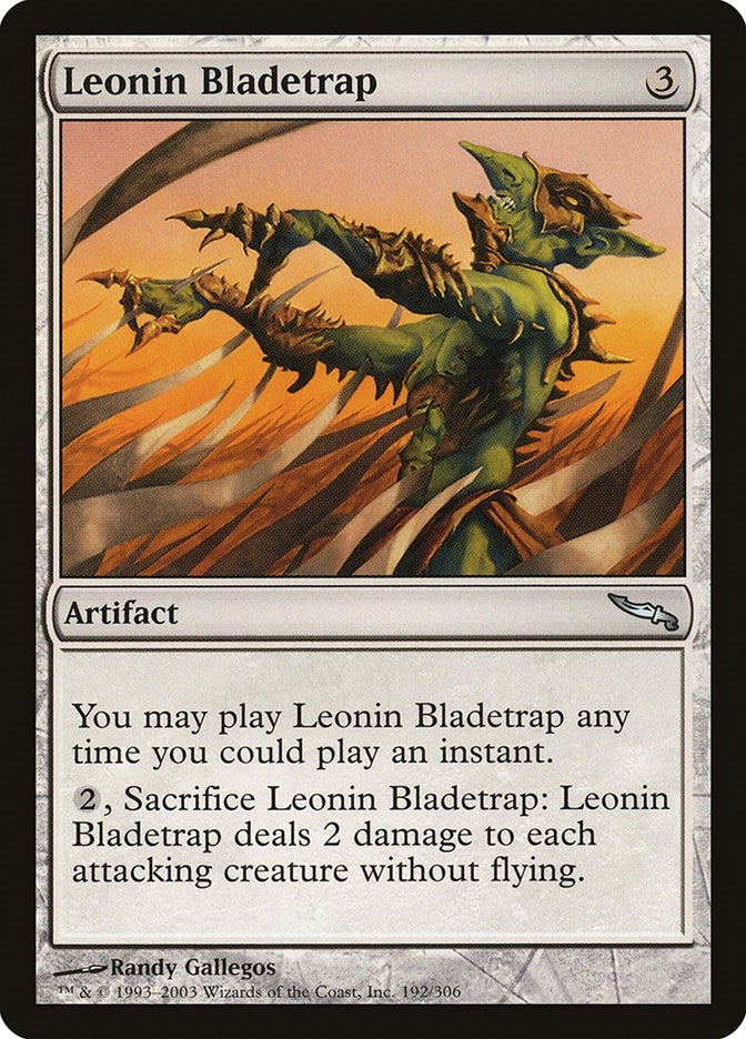 Image for Leonin Bladetrap (Mirrodin) (192) - Magic: The Gathering