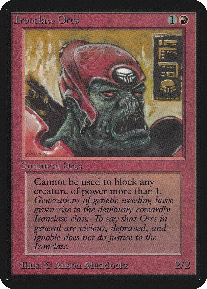 Image for Ironclaw Orcs (Alpha Edition) - Magic: The Gathering