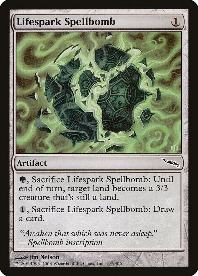 Image for Lifespark Spellbomb (Mirrodin) (197) - Magic: The Gathering