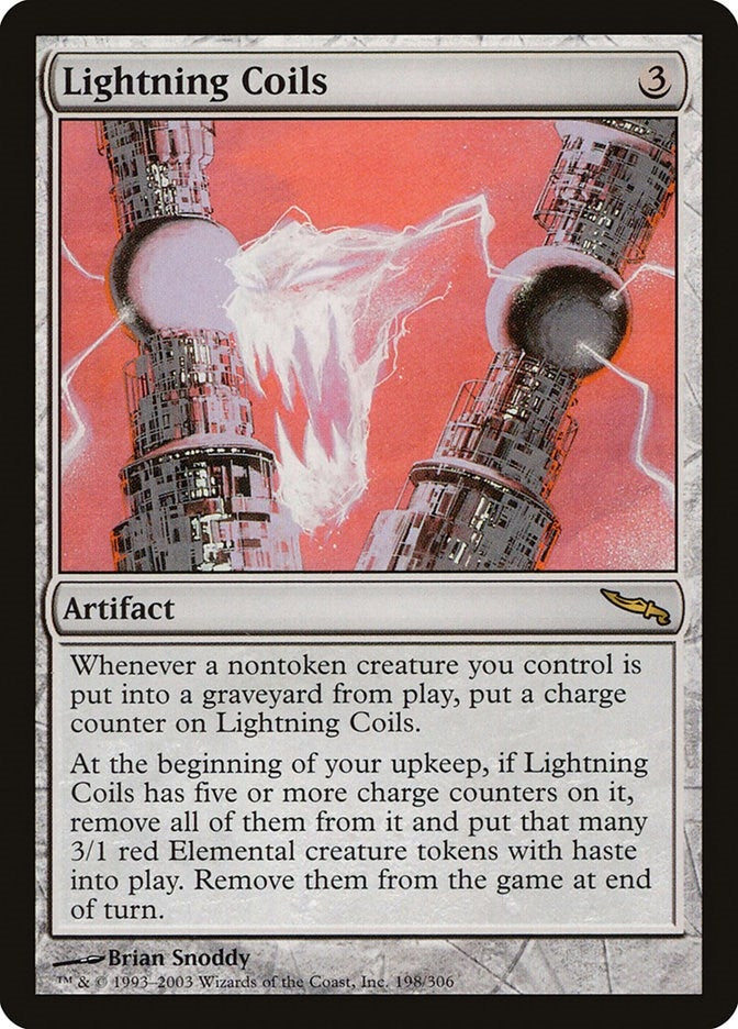 Image for Lightning Coils (Mirrodin) (198) - Magic: The Gathering