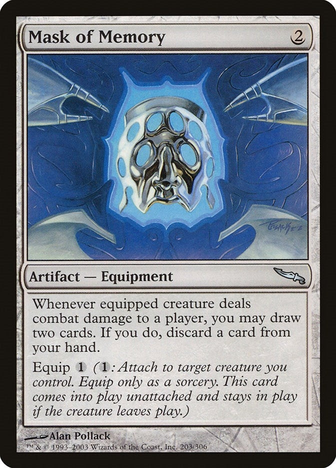 Image for Mask of Memory (Mirrodin) (203) - Magic: The Gathering