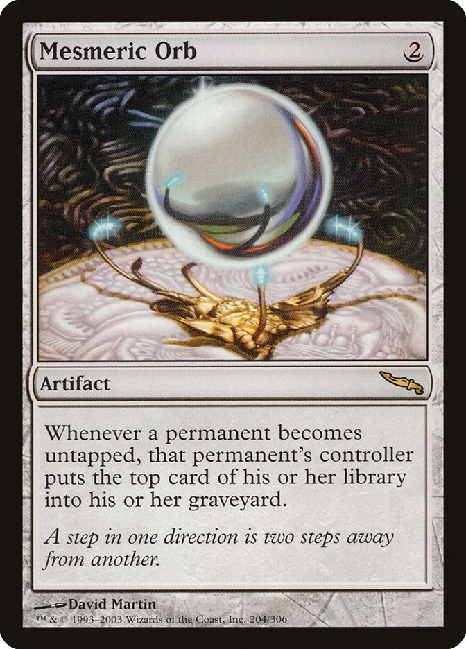Image for Mesmeric Orb (Mirrodin) (204) - Magic: The Gathering