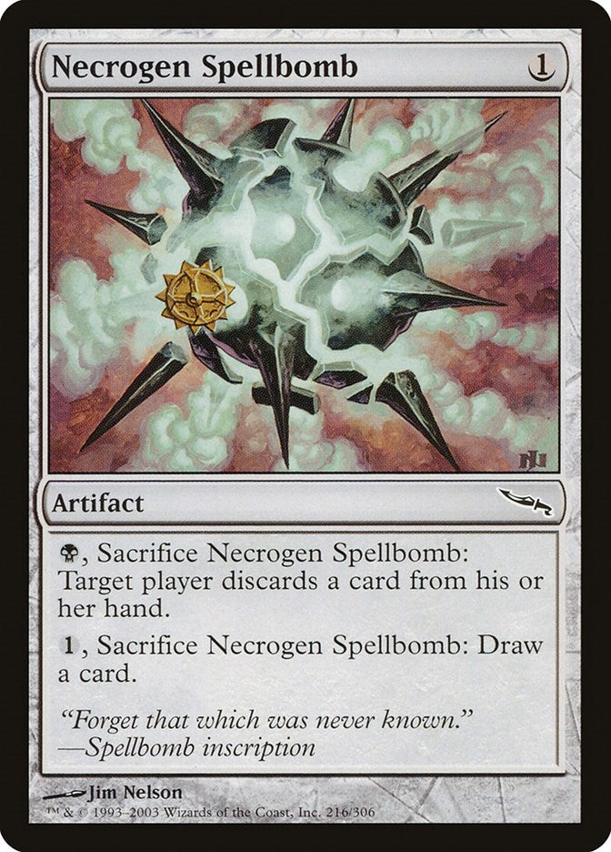 Image for Necrogen Spellbomb (Mirrodin) (216) - Magic: The Gathering