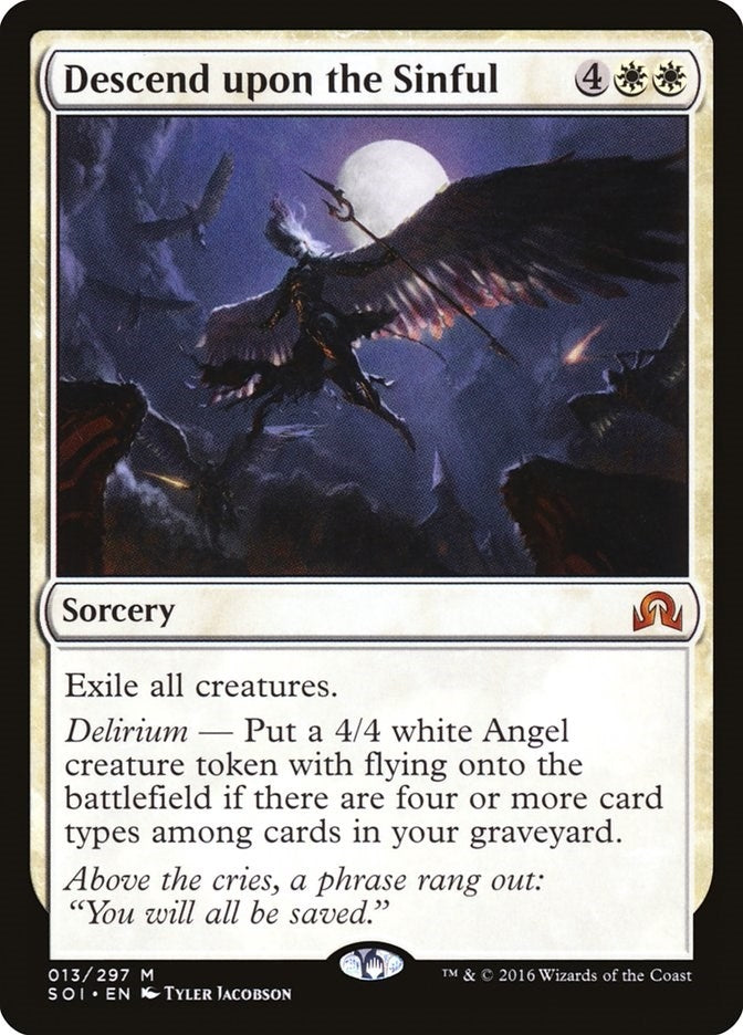 Image for Descend upon the Sinful (Shadows over Innistrad) (13) - Magic: The Gathering