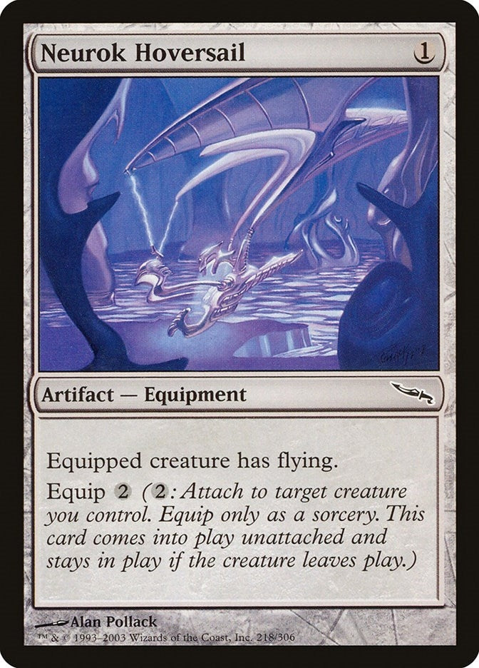 Image for Neurok Hoversail (Mirrodin) (218) - Magic: The Gathering