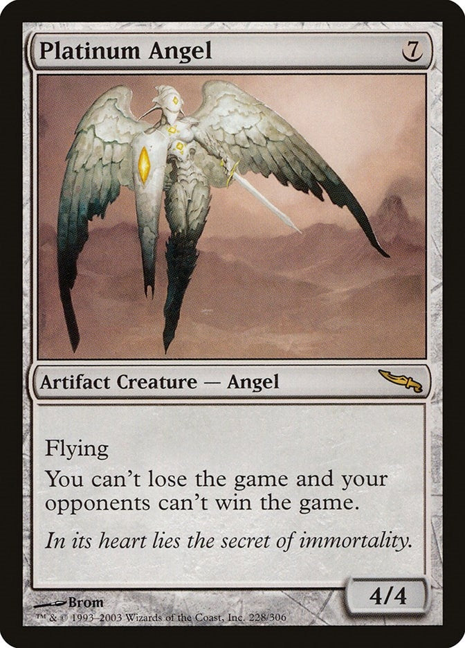 Image for Platinum Angel (Mirrodin) (228) - Magic: The Gathering