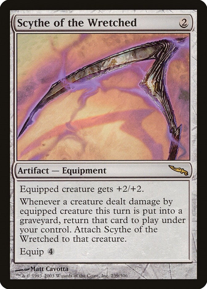 Image for Scythe of the Wretched (Mirrodin) (239) - Magic: The Gathering