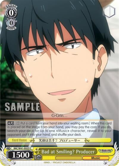 Image for Bad at Smiling? Producer (The iDOLM@STER Cinderella Girls) (IMC/W41-E023 C) - Weiss Schwarz