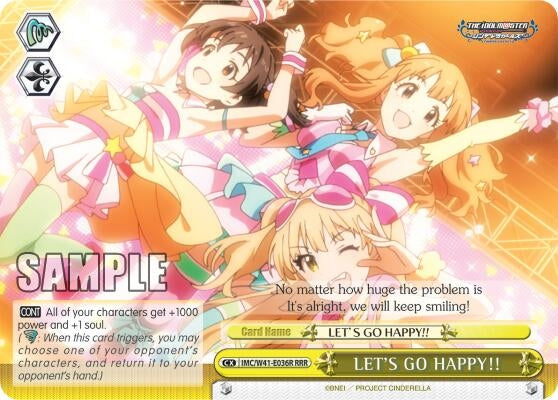 Image for LET'S GO HAPPY!! (RRR) (The iDOLM@STER Cinderella Girls) (IMC/W41-E036R RRR) - Weiss Schwarz