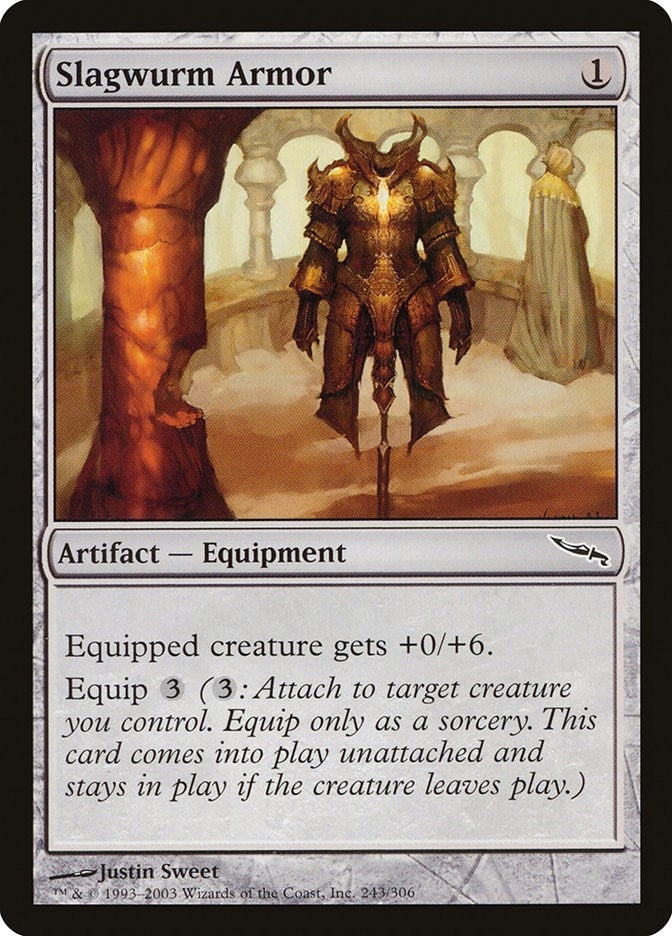 Image for Slagwurm Armor (Mirrodin) (243) - Magic: The Gathering