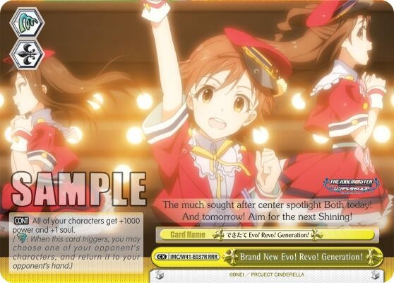 Image for Brand New Evo! Revo! Generation! (RRR) (The iDOLM@STER Cinderella Girls) (IMC/W41-E037R RRR) - Weiss Schwarz