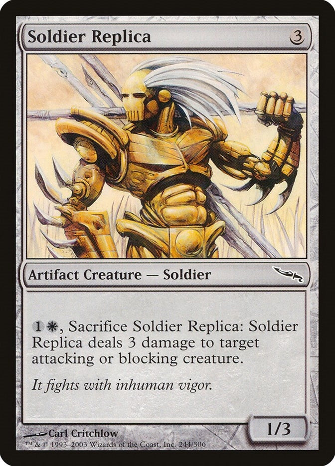 Image for Soldier Replica (Mirrodin) (244) - Magic: The Gathering
