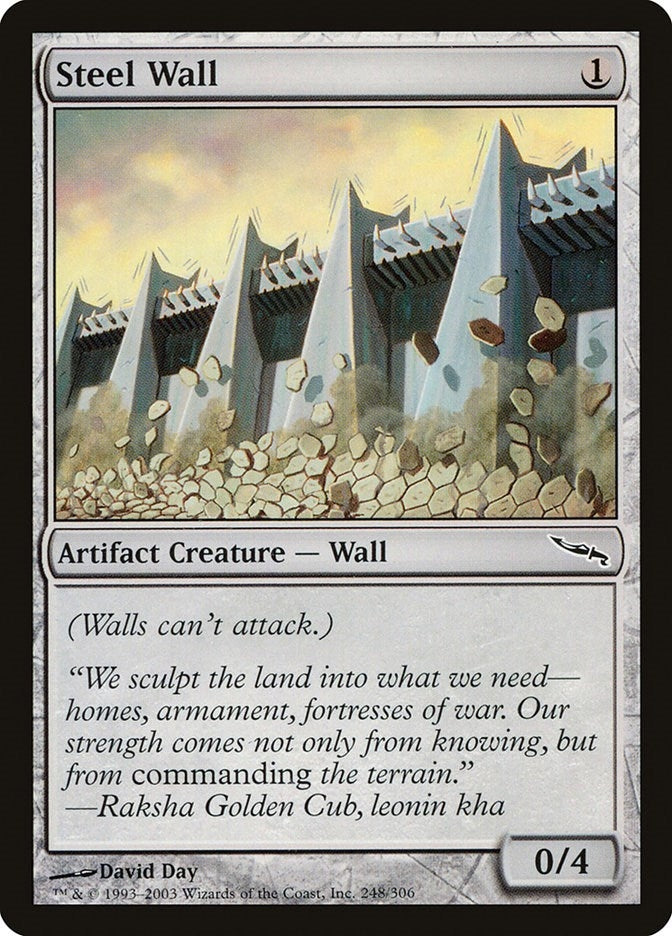 Image for Steel Wall (Mirrodin) (248) - Magic: The Gathering