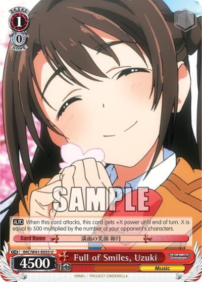 Image for Full of Smiles, Uzuki (The iDOLM@STER Cinderella Girls) (IMC/W41-E055 U) - Weiss Schwarz