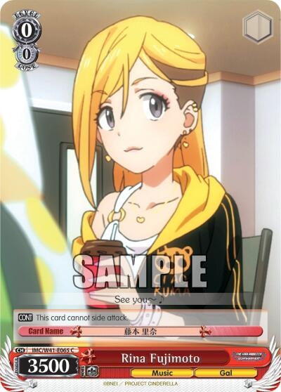 Image for Rina Fujimoto (The iDOLM@STER Cinderella Girls) (IMC/W41-E065 C) - Weiss Schwarz