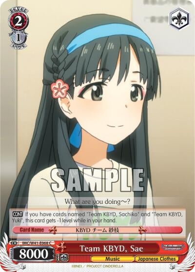 Image for Team KBYD, Sae (The iDOLM@STER Cinderella Girls) (IMC/W41-E068 C) - Weiss Schwarz
