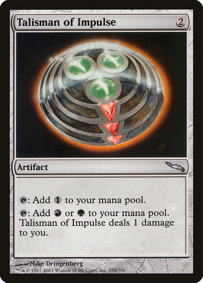 Image for Talisman of Impulse (Mirrodin) (254) - Magic: The Gathering