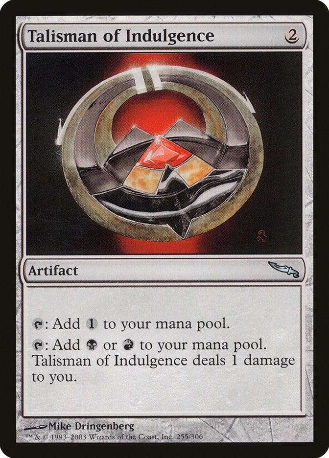 Image for Talisman of Indulgence (Mirrodin) (255) - Magic: The Gathering