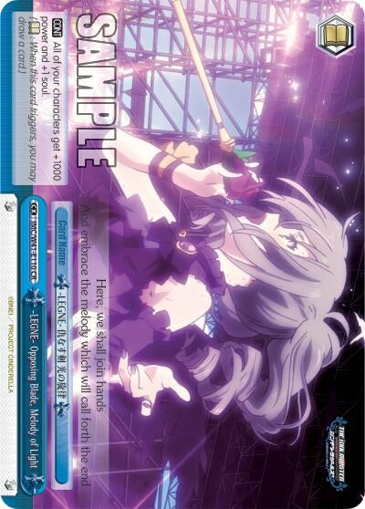 Image for -LEGNE- Opposing Blade, Melody of Light (The iDOLM@STER Cinderella Girls) (IMC/W41-E110 CR) - Weiss Schwarz