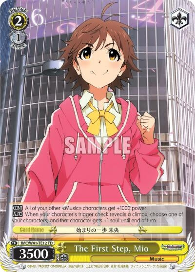 Image for The First Step, Mio (The iDOLM@STER Cinderella Girls) (IMC/W41-TE12 TD) - Weiss Schwarz