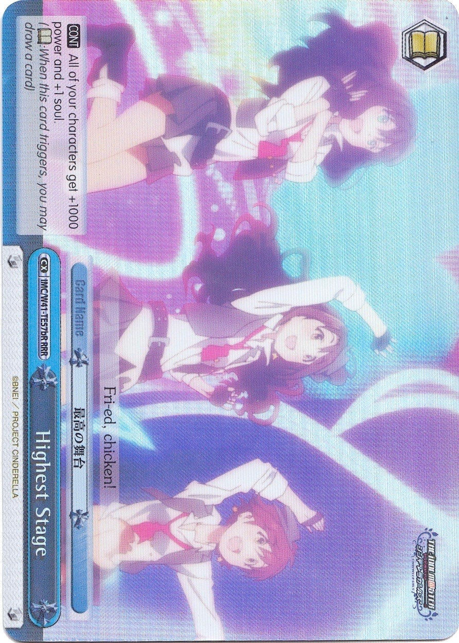 Image for Highest Stage (57b) (RRR) (The iDOLM@STER Cinderella Girls) (IMC/W41-TE57bR RRR) - Weiss Schwarz