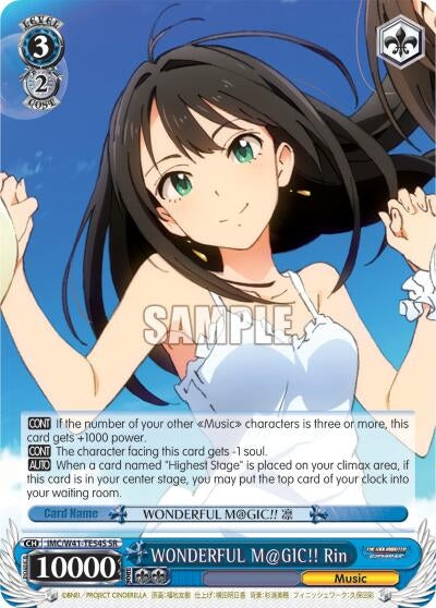 Image for WONDERFUL M@GIC!! Rin (SR) (The iDOLM@STER Cinderella Girls) (IMC/W41-TE54S SR) - Weiss Schwarz