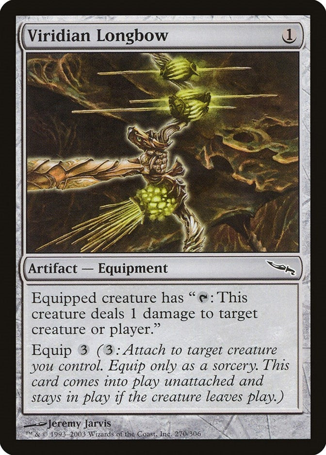 Image for Viridian Longbow (Mirrodin) (270) - Magic: The Gathering